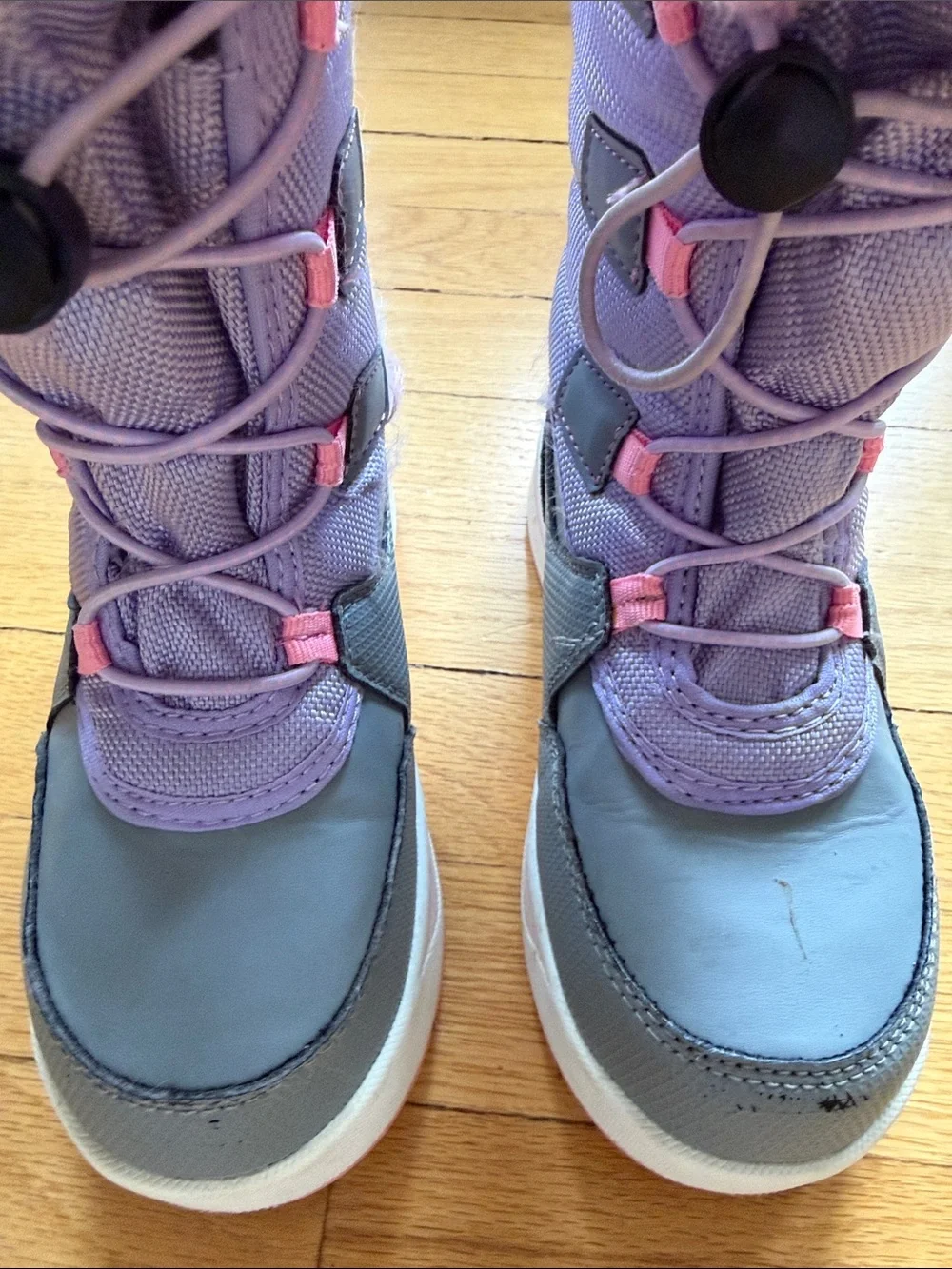Girls' Pink & Purple Winter Snow Boots - Insulated Kids Boots